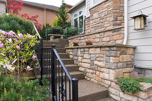 we provide a la carte renovation services like brick retaining walls and concrete stairs.
