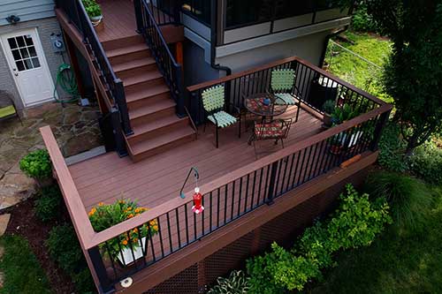 we provide a la carte renovation services like building wooden decks & stairs